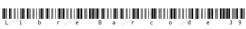 Libre Barcode 39字体转换